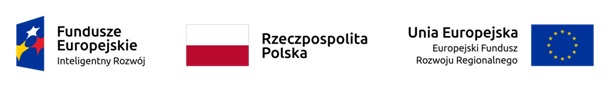 Nagłówek logo Fundusze Europejskie Inteligentny Rozwój, Rzeczpospolita Polska, Unia Europejska Europejski Fundusz Rozwoju Regionalnego
