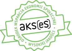 Logo Ośrodek Wsparcia Ekonomii Społecznej Wysokiej Jakości AKS(ES)